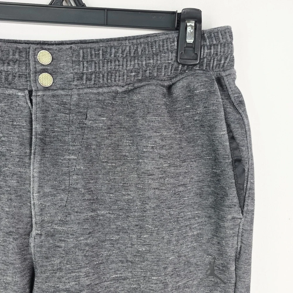Nike Air Jordan Pants Men's Size Large Charcoal Gray‎ Snap Buttons 632074-032